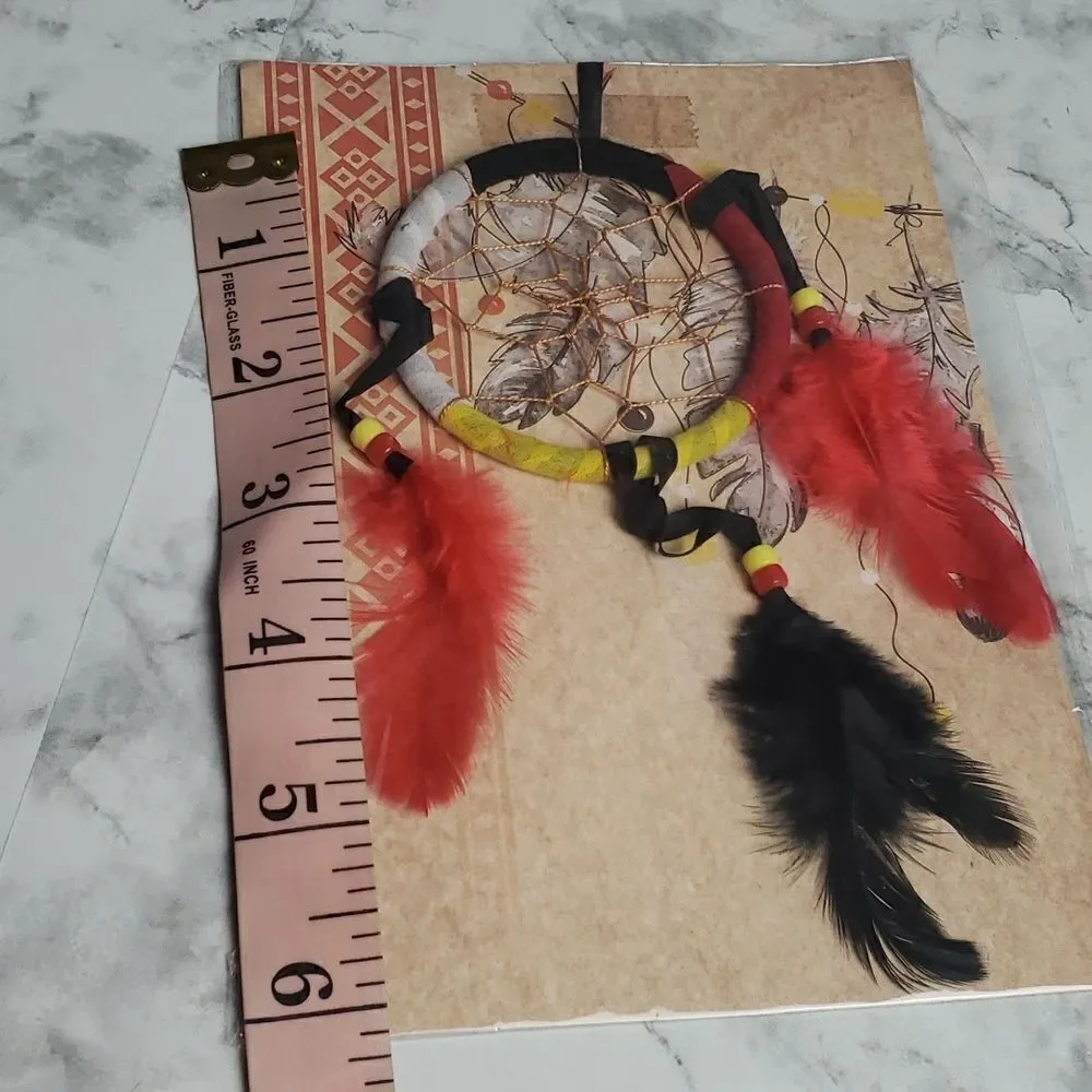 Red, Black, and Yellow Dream Catcher‎